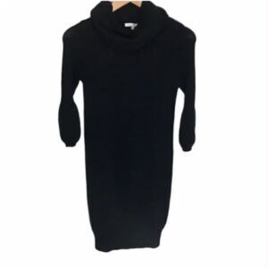 Vince Black Tunic Turtle Neck Sweater